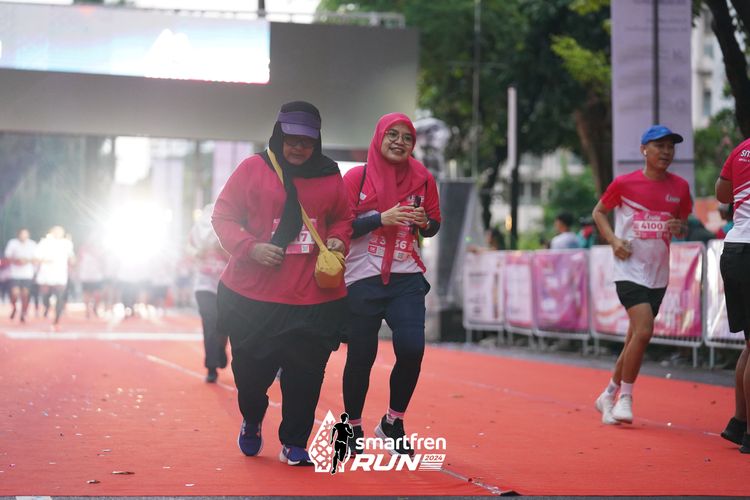 Race photo from Smartfren Run 2024