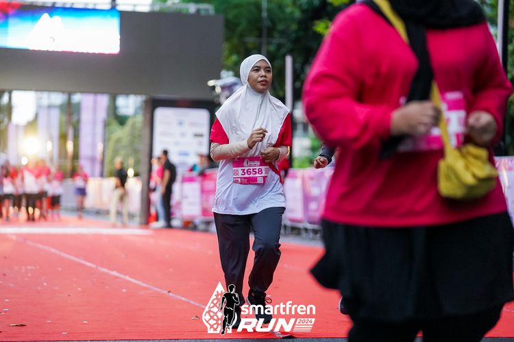 Race photo from Smartfren Run 2024