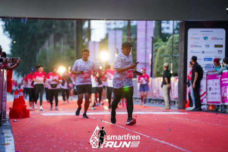 Race photo from Smartfren Run 2024