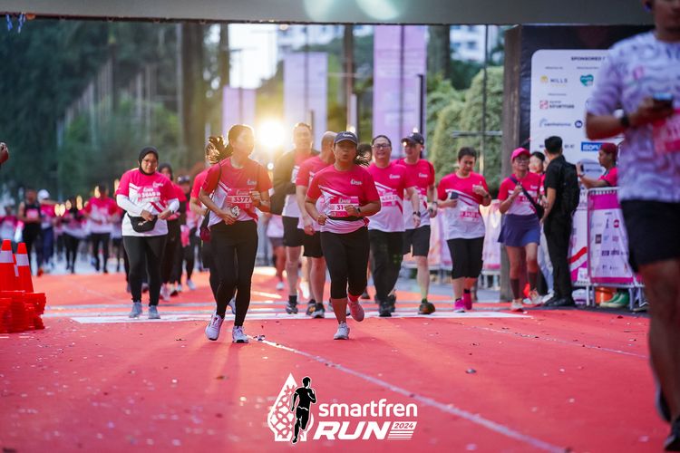 Race photo from Smartfren Run 2024
