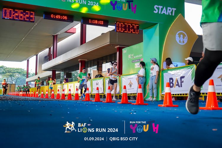 Race photo from BAF LIONS RUN 2024