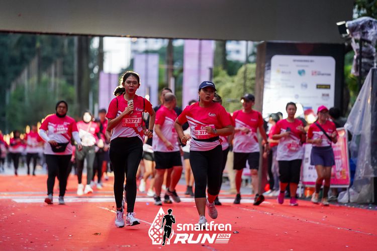 Race photo from Smartfren Run 2024