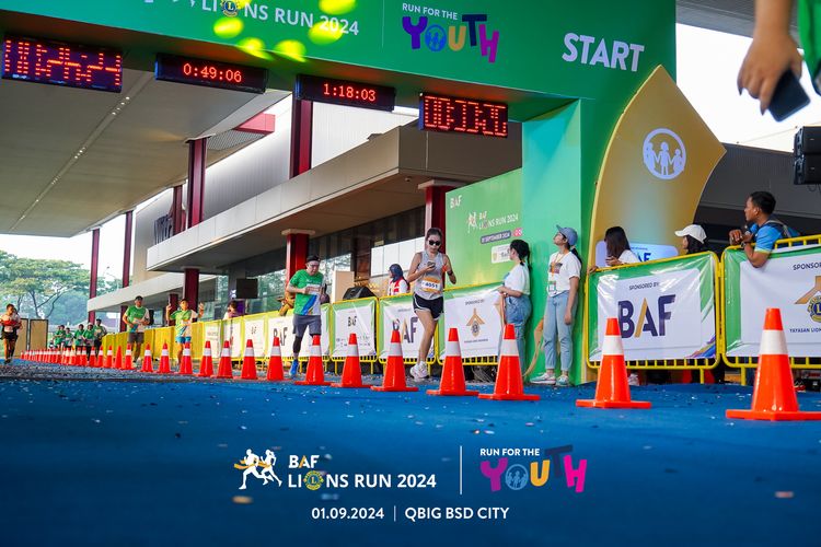 Race photo from BAF LIONS RUN 2024