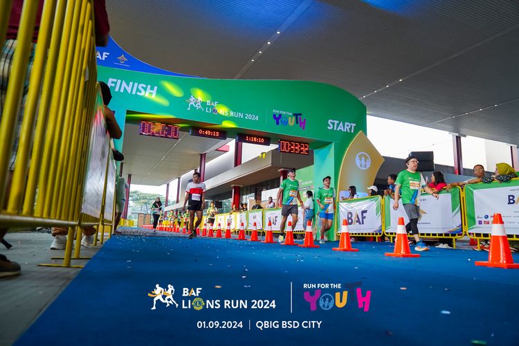 Race photo from BAF LIONS RUN 2024