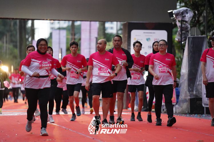 Race photo from Smartfren Run 2024