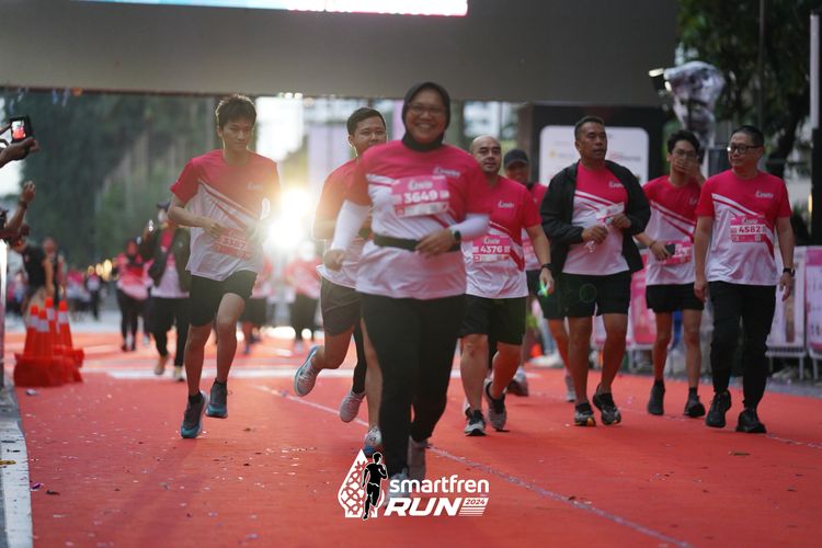 Race photo from Smartfren Run 2024