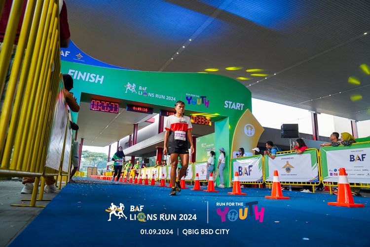 Race photo from BAF LIONS RUN 2024