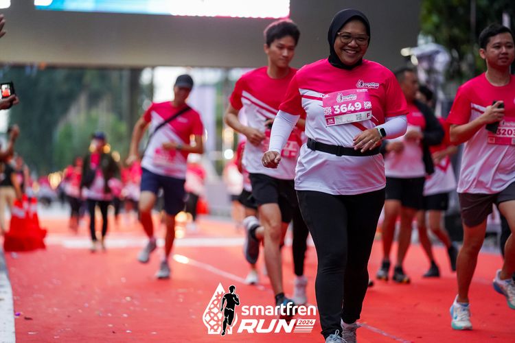 Race photo from Smartfren Run 2024