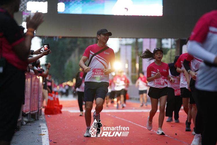 Race photo from Smartfren Run 2024