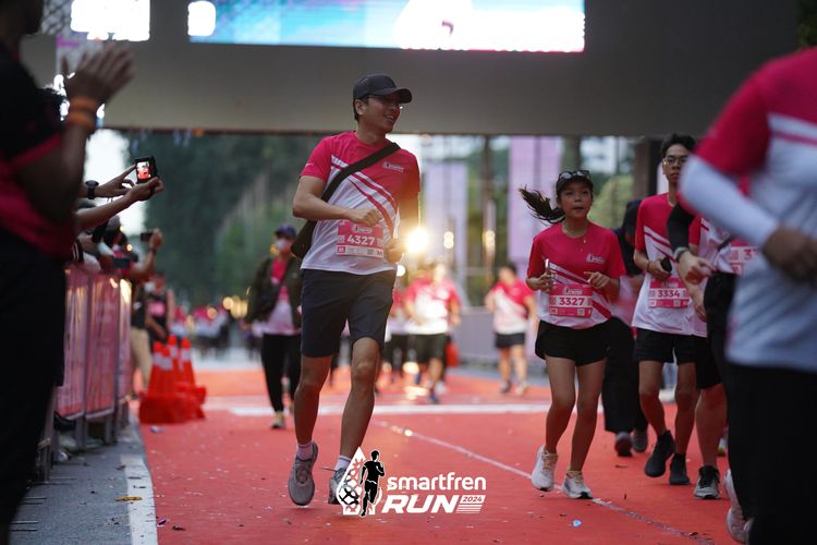 Race photo from Smartfren Run 2024