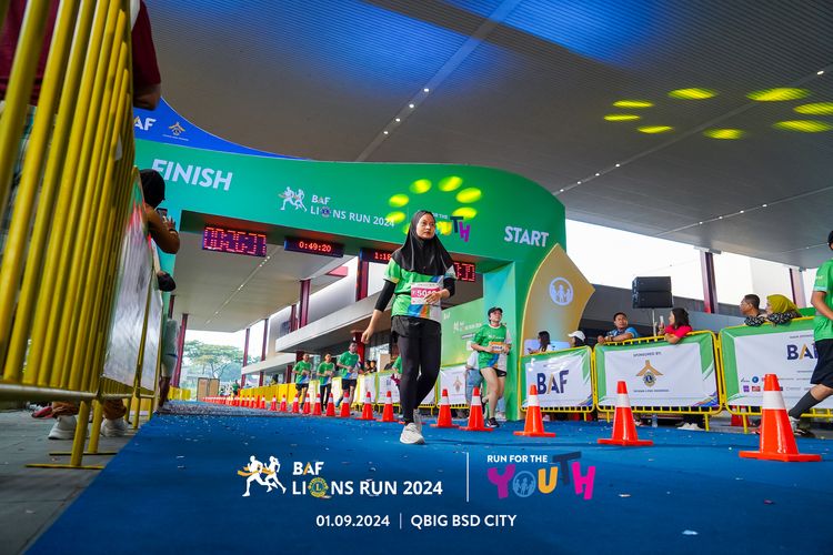 Race photo from BAF LIONS RUN 2024