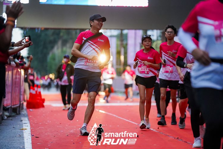 Race photo from Smartfren Run 2024