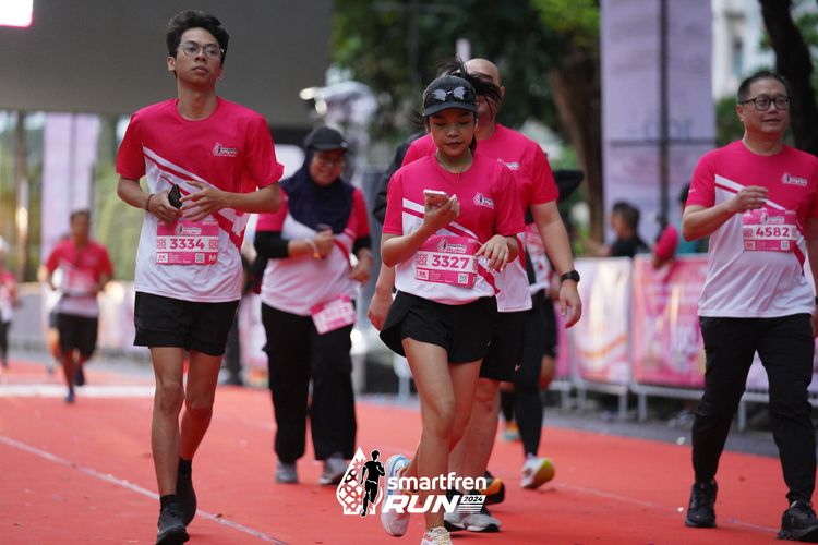 Race photo from Smartfren Run 2024