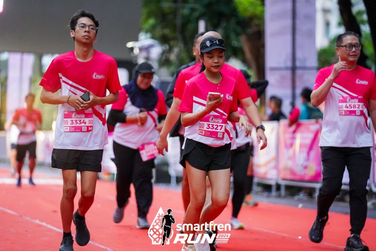 Race photo from Smartfren Run 2024