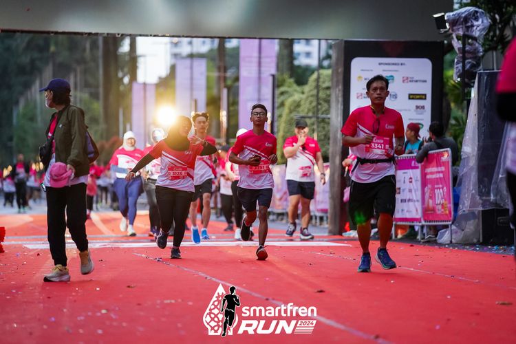 Race photo from Smartfren Run 2024