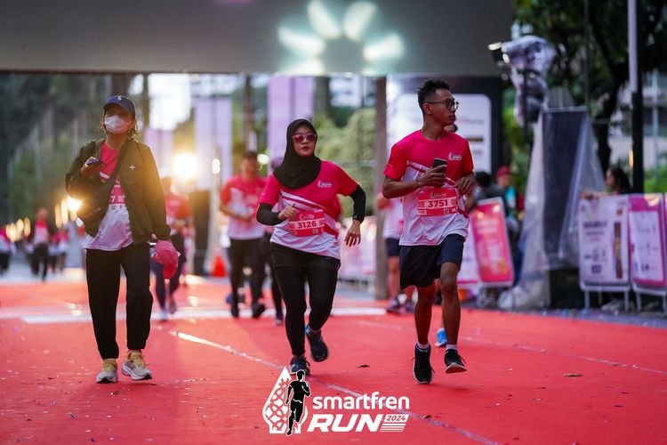 Race photo from Smartfren Run 2024