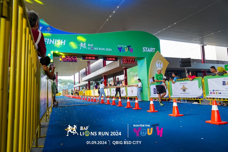 Race photo from BAF LIONS RUN 2024