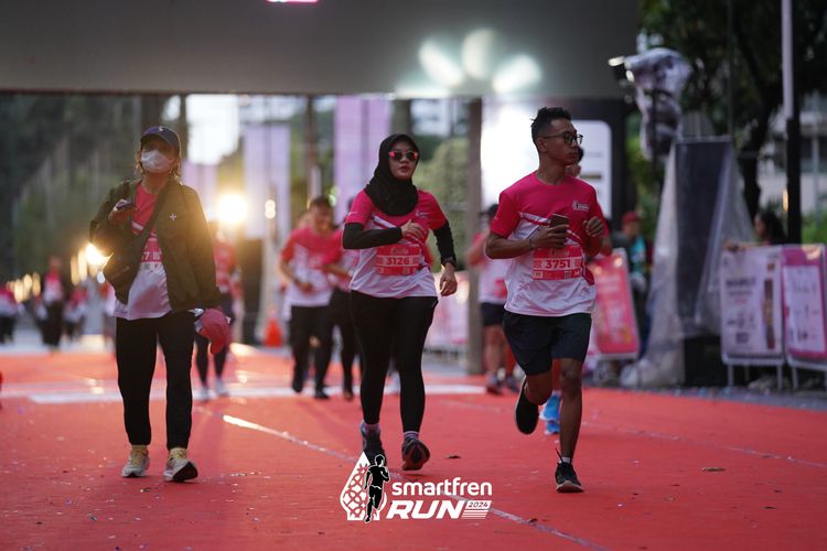 Race photo from Smartfren Run 2024