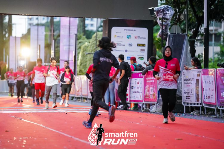 Race photo from Smartfren Run 2024