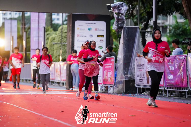 Race photo from Smartfren Run 2024