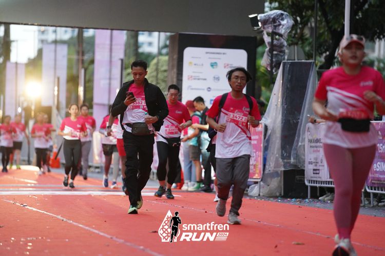 Race photo from Smartfren Run 2024