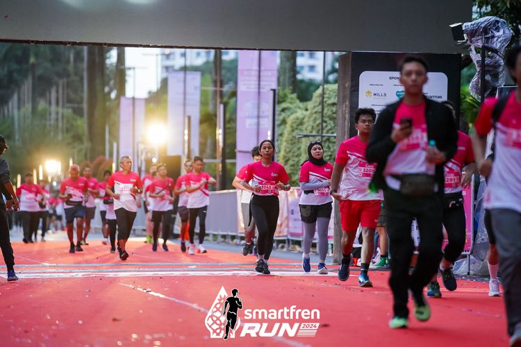Race photo from Smartfren Run 2024