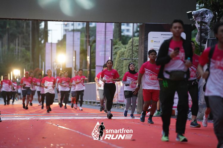 Race photo from Smartfren Run 2024
