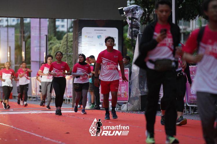 Race photo from Smartfren Run 2024