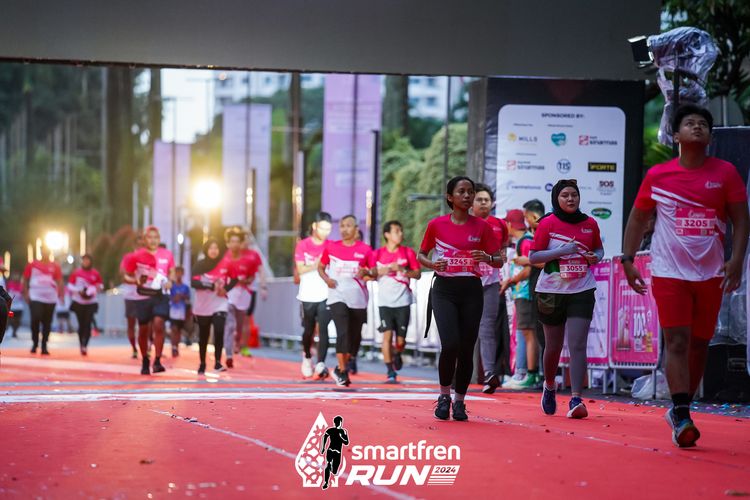Race photo from Smartfren Run 2024