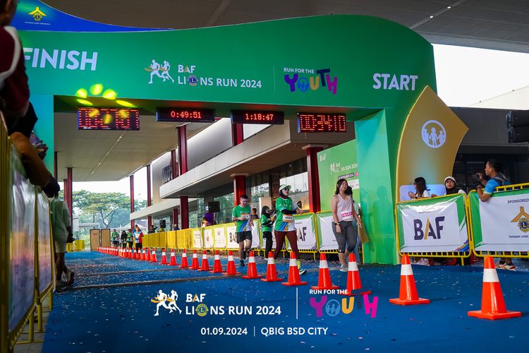 Race photo from BAF LIONS RUN 2024