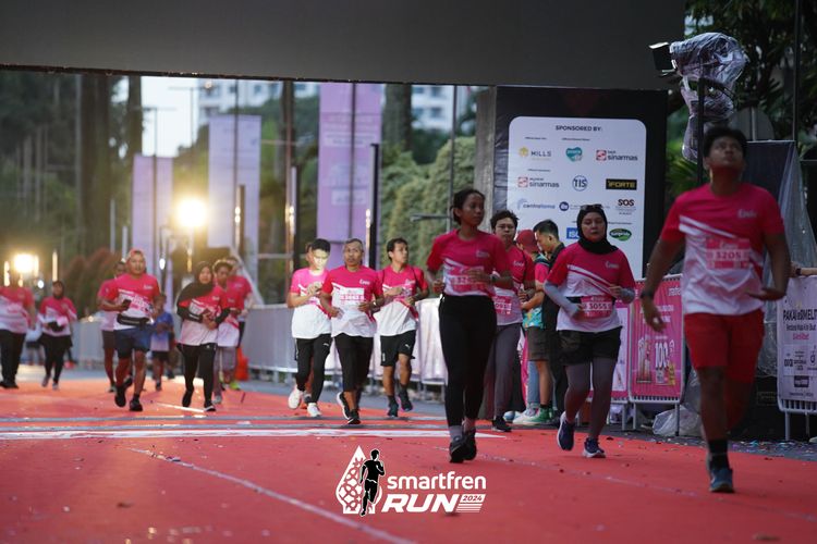 Race photo from Smartfren Run 2024