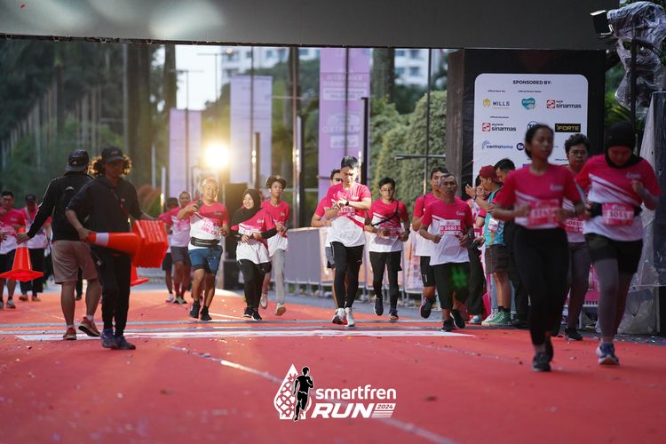 Race photo from Smartfren Run 2024