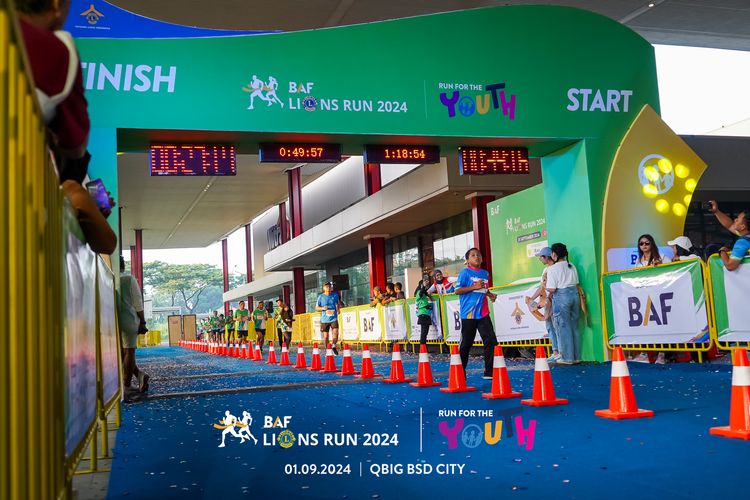 Race photo from BAF LIONS RUN 2024