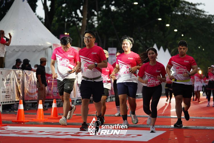 Race photo from Smartfren Run 2024