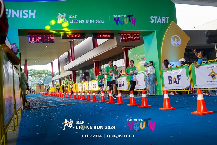 Race photo from BAF LIONS RUN 2024