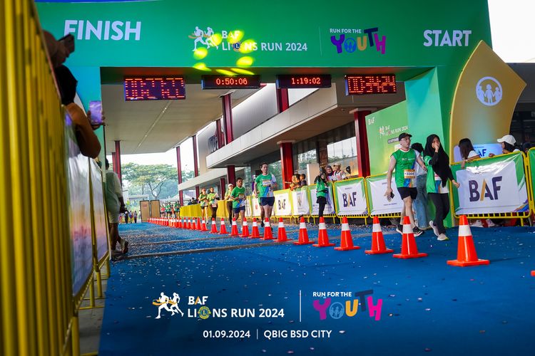 Race photo from BAF LIONS RUN 2024