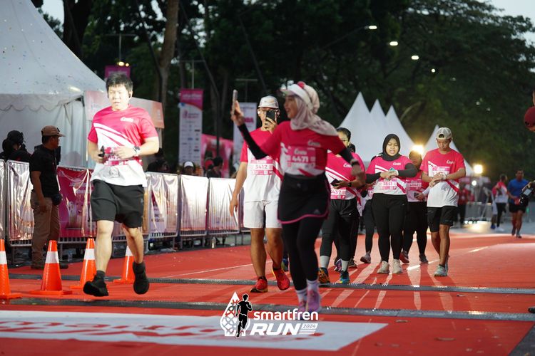 Race photo from Smartfren Run 2024