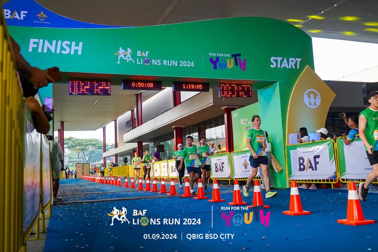 Race photo from BAF LIONS RUN 2024