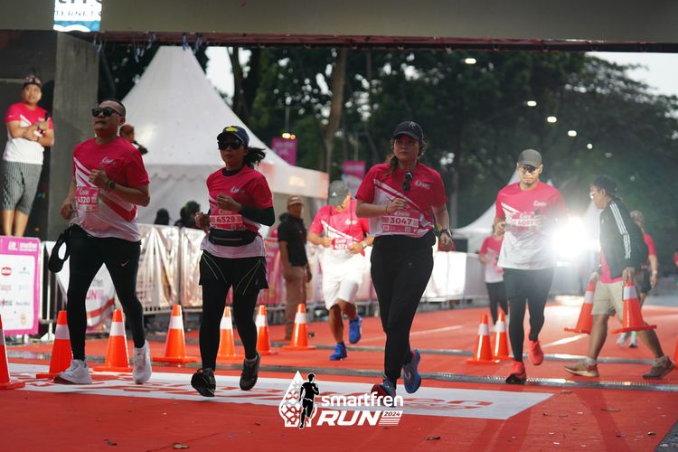 Race photo from Smartfren Run 2024