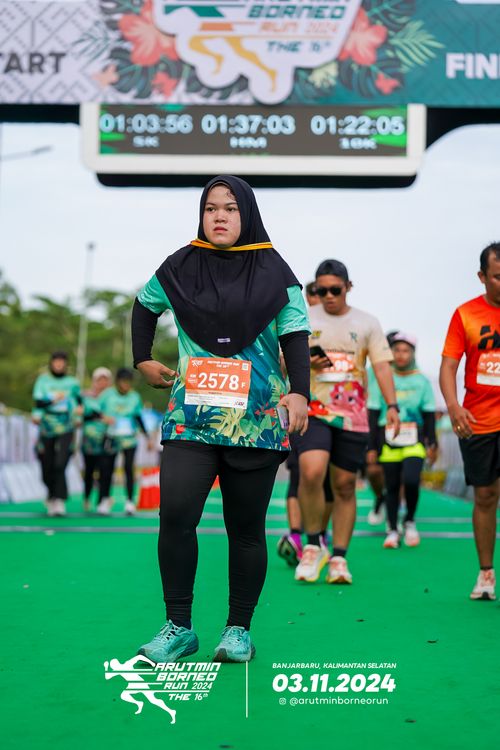 Race photo from Arutmin Borneo Run 2024