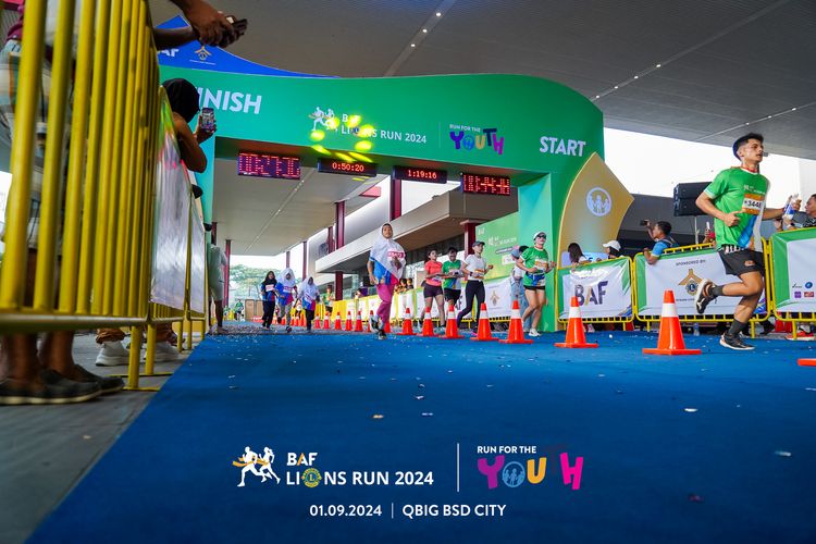 Race photo from BAF LIONS RUN 2024