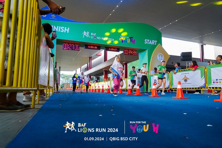 Race photo from BAF LIONS RUN 2024