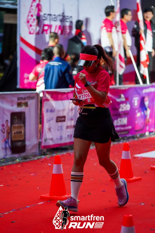Race photo from Smartfren Run 2024