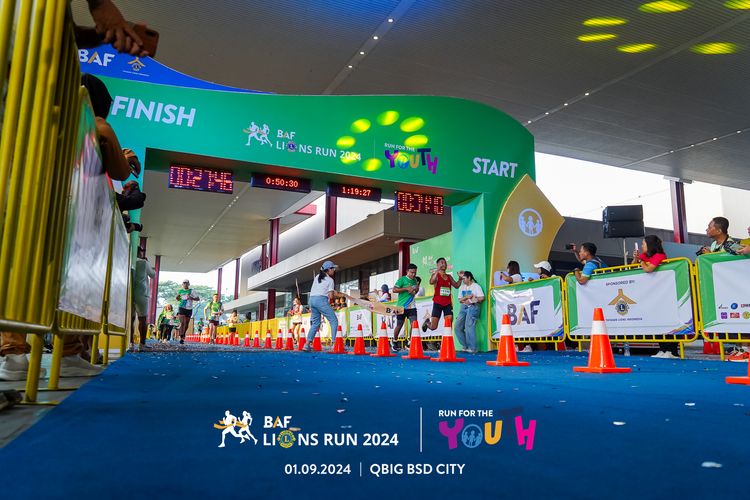 Race photo from BAF LIONS RUN 2024