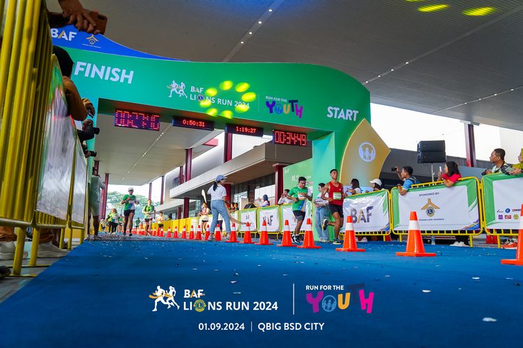 Race photo from BAF LIONS RUN 2024