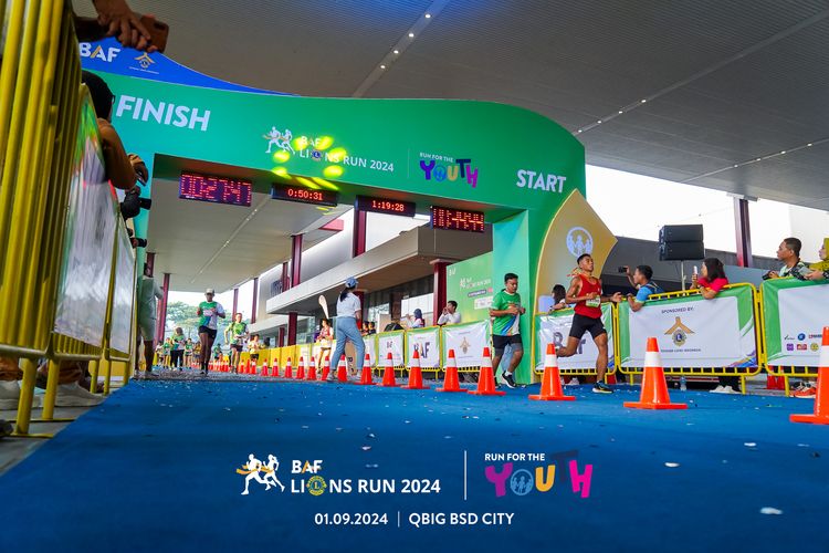 Race photo from BAF LIONS RUN 2024