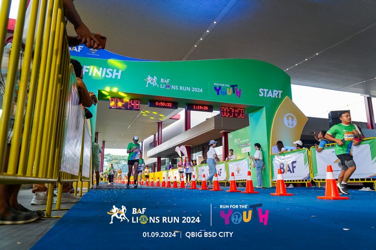 Race photo from BAF LIONS RUN 2024