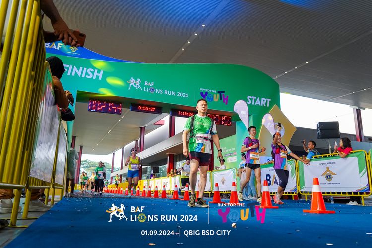 Race photo from BAF LIONS RUN 2024