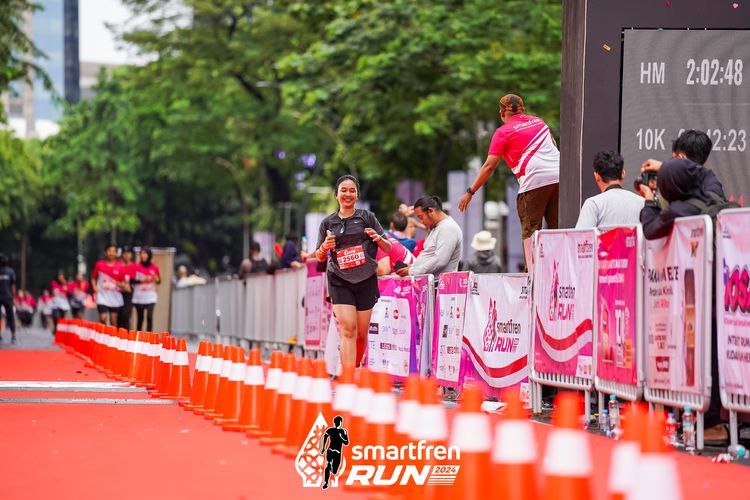 Race photo from Smartfren Run 2024
