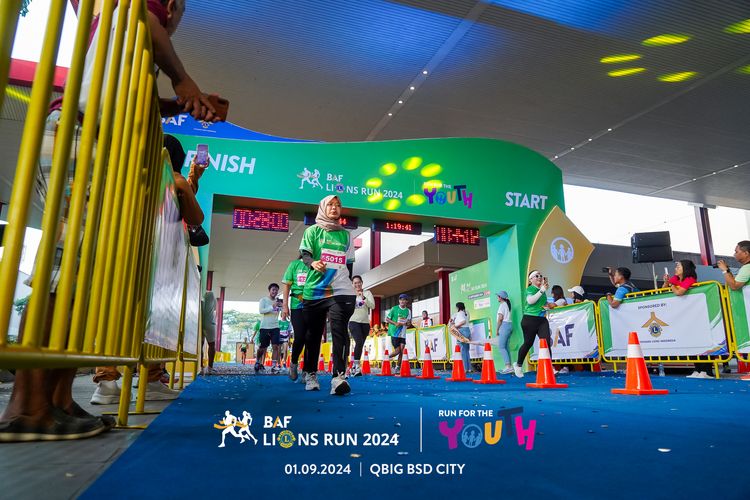 Race photo from BAF LIONS RUN 2024